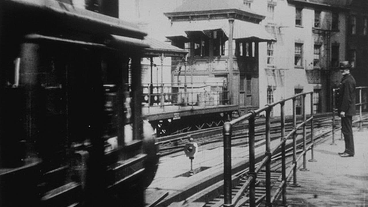 Arrivée d'un train à Battery Place