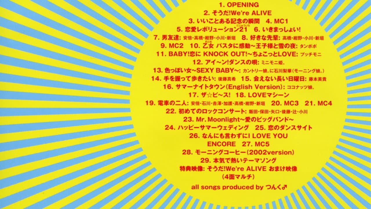 モーニング娘。2002春 “LOVE IS ALIVE!” at さいたまスーパーアリーナ