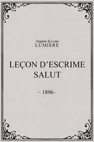 Leçon d’escrime : salut