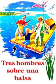 Tres hombres sobre una balsa