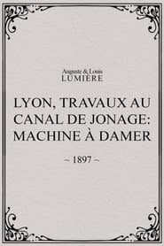 Lyon, travaux au canal de Jonage: Machine à damer