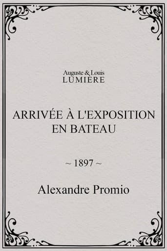 Arrivée à l'exposition en bateau