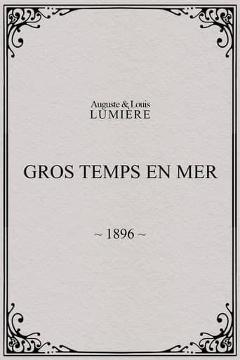 Gros temps en mer