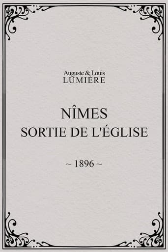 Nîmes, sortie de l'église